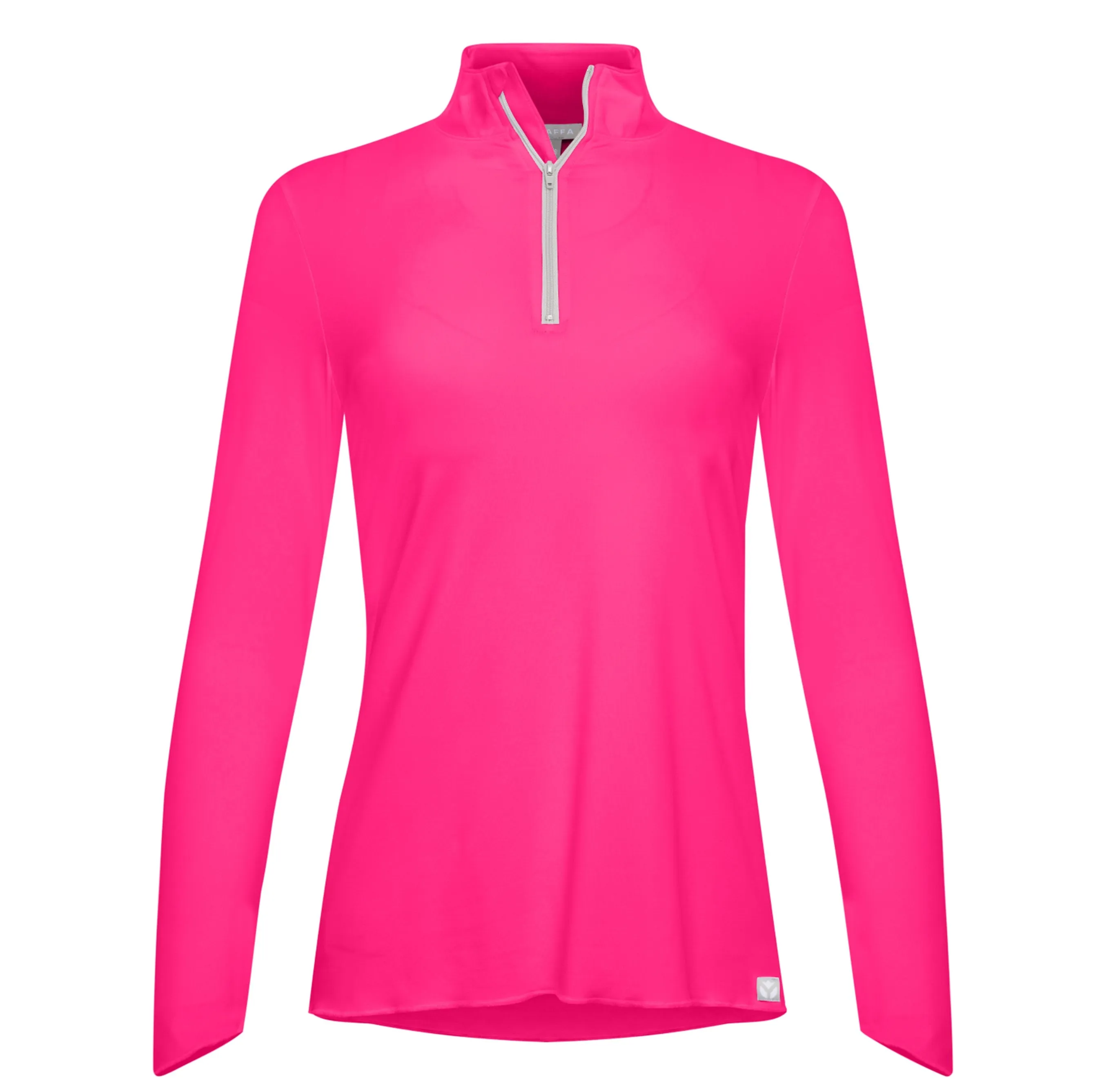 Sun Protector Half Zip Tunic - Hot Pink