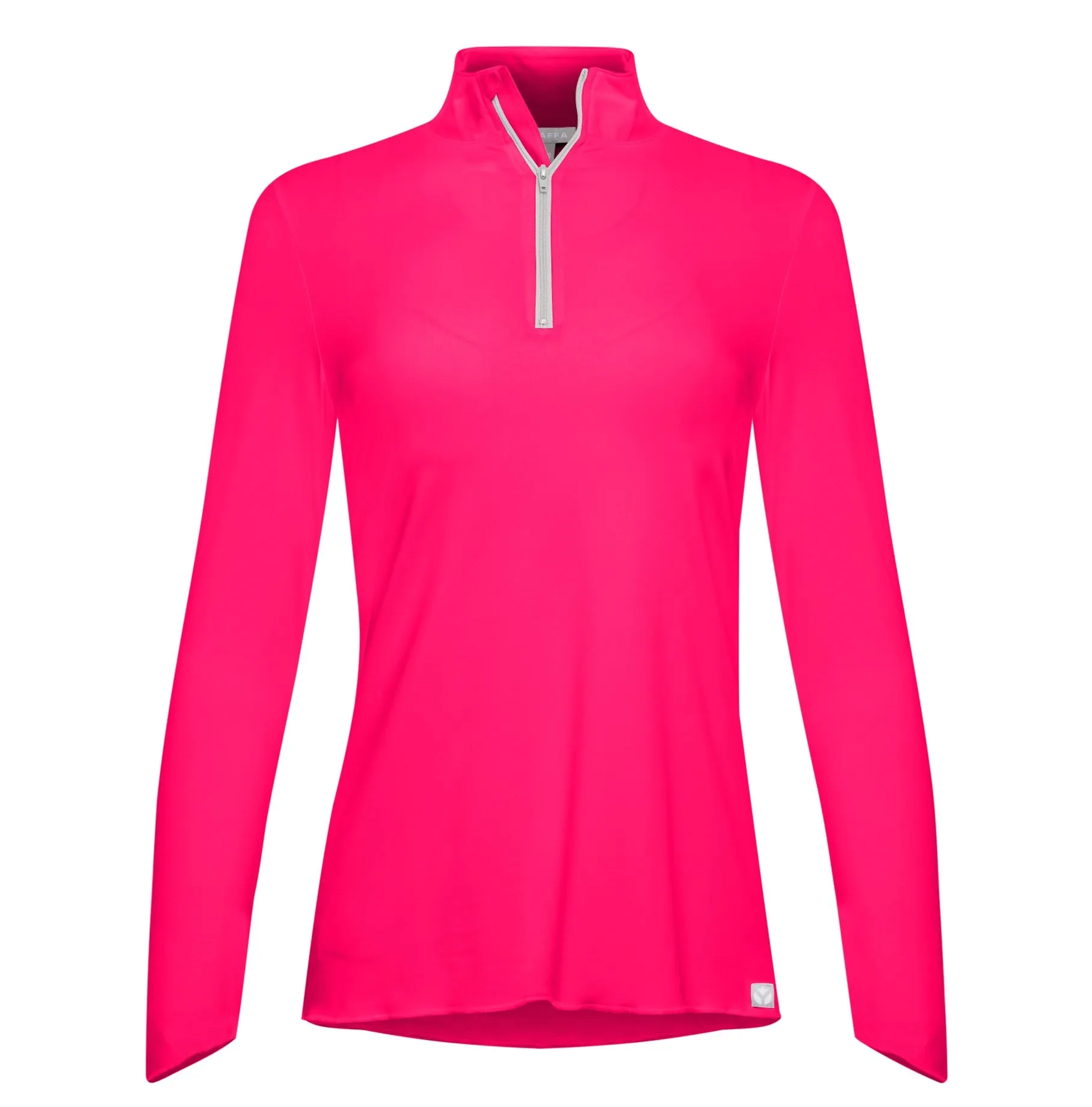 Sun Protector Half Zip Tunic - Neon Pink