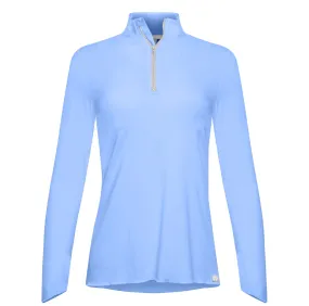 Sun Protector Half Zip Tunic - Pastel Blue