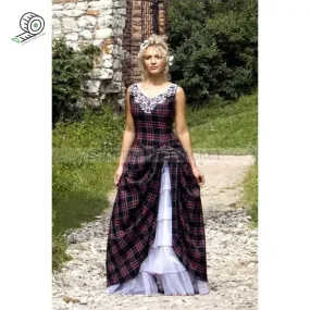 Tartan's wedding Dress In Abigail tartan