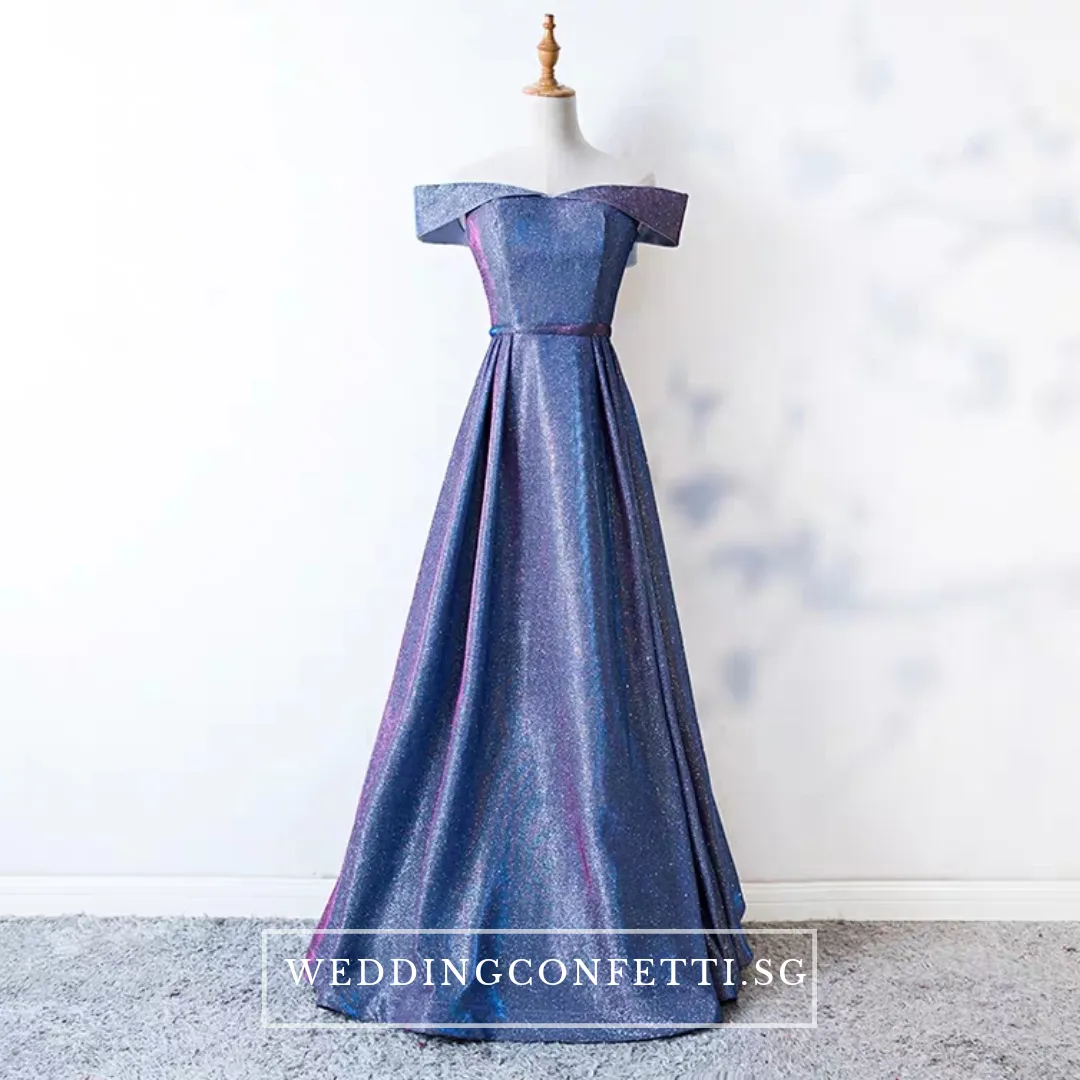 The Cailey Iridescent Off Shoulder Gown