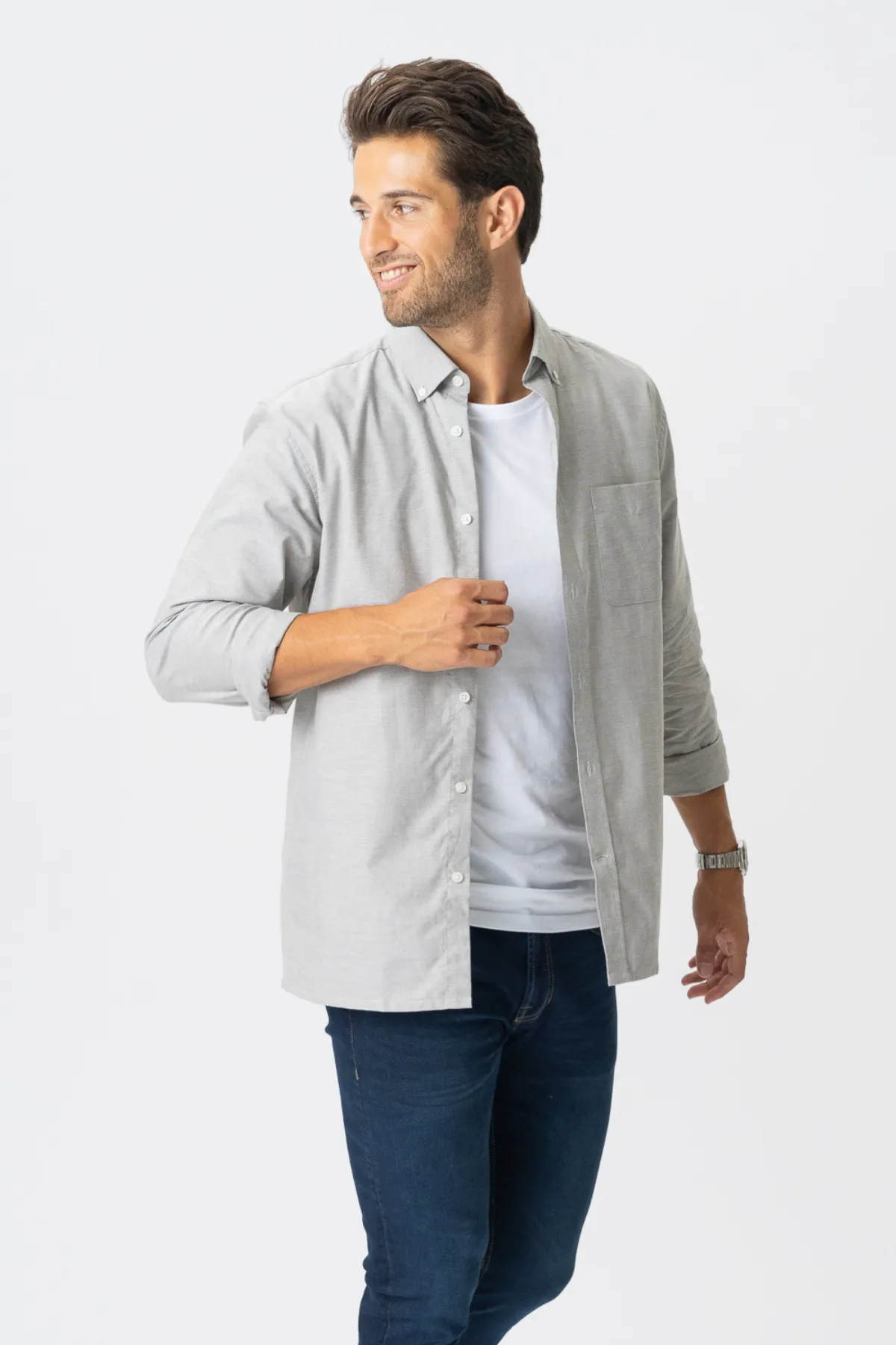 The Original Performance Oxford Shirt - Grey Melange