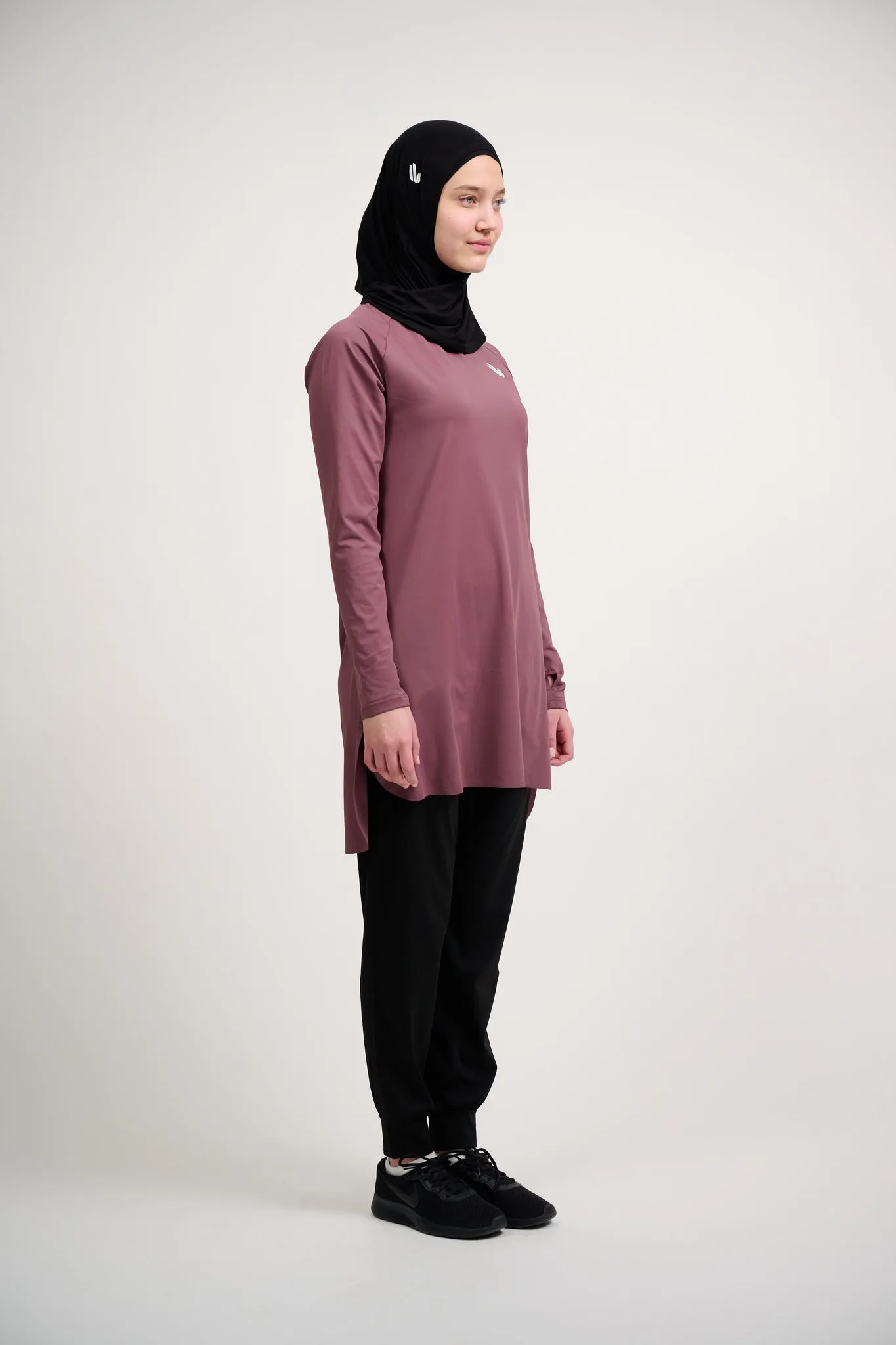 The Staple Modest Sports Dress- Plum