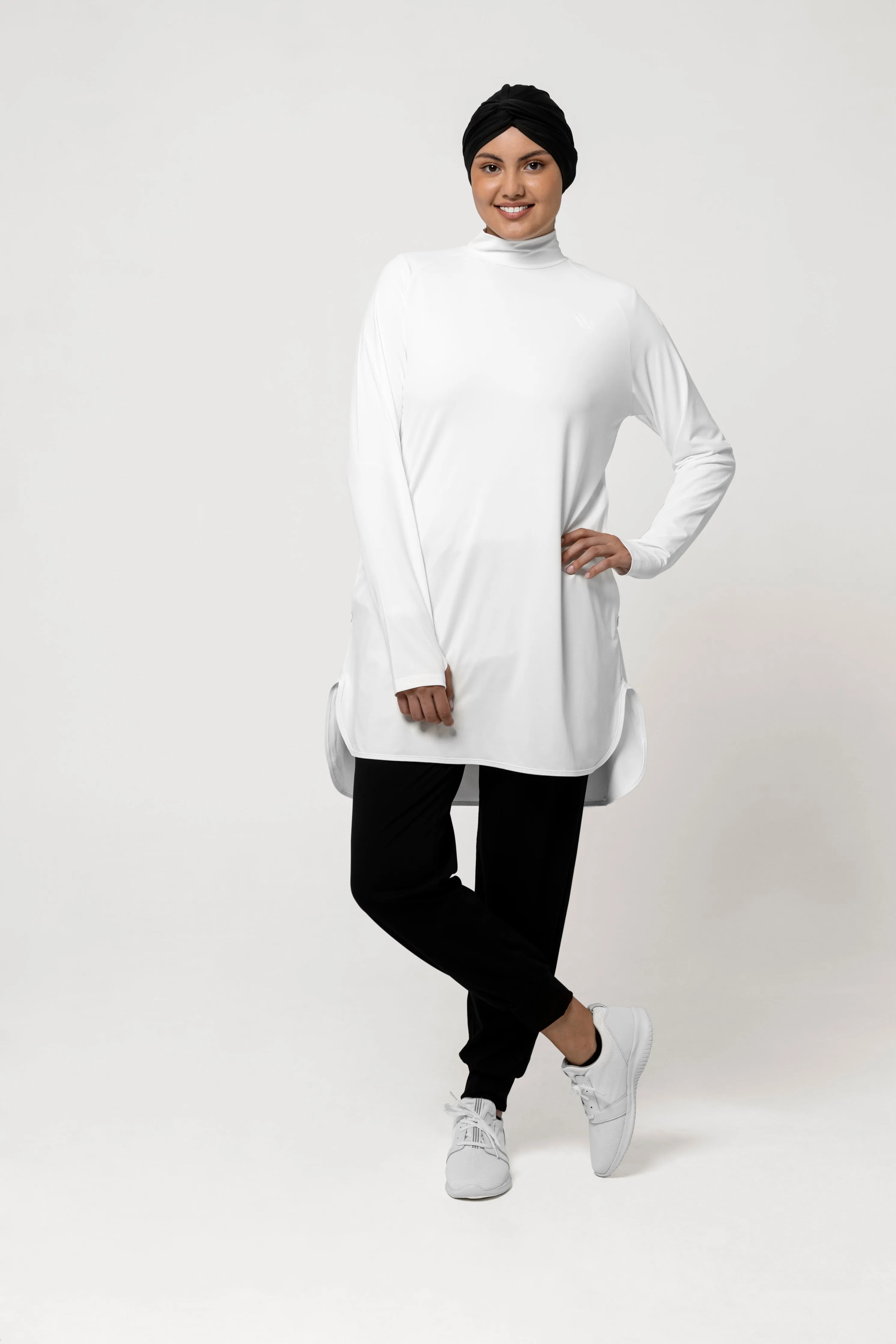 The Staple Modest Sports Dress- White