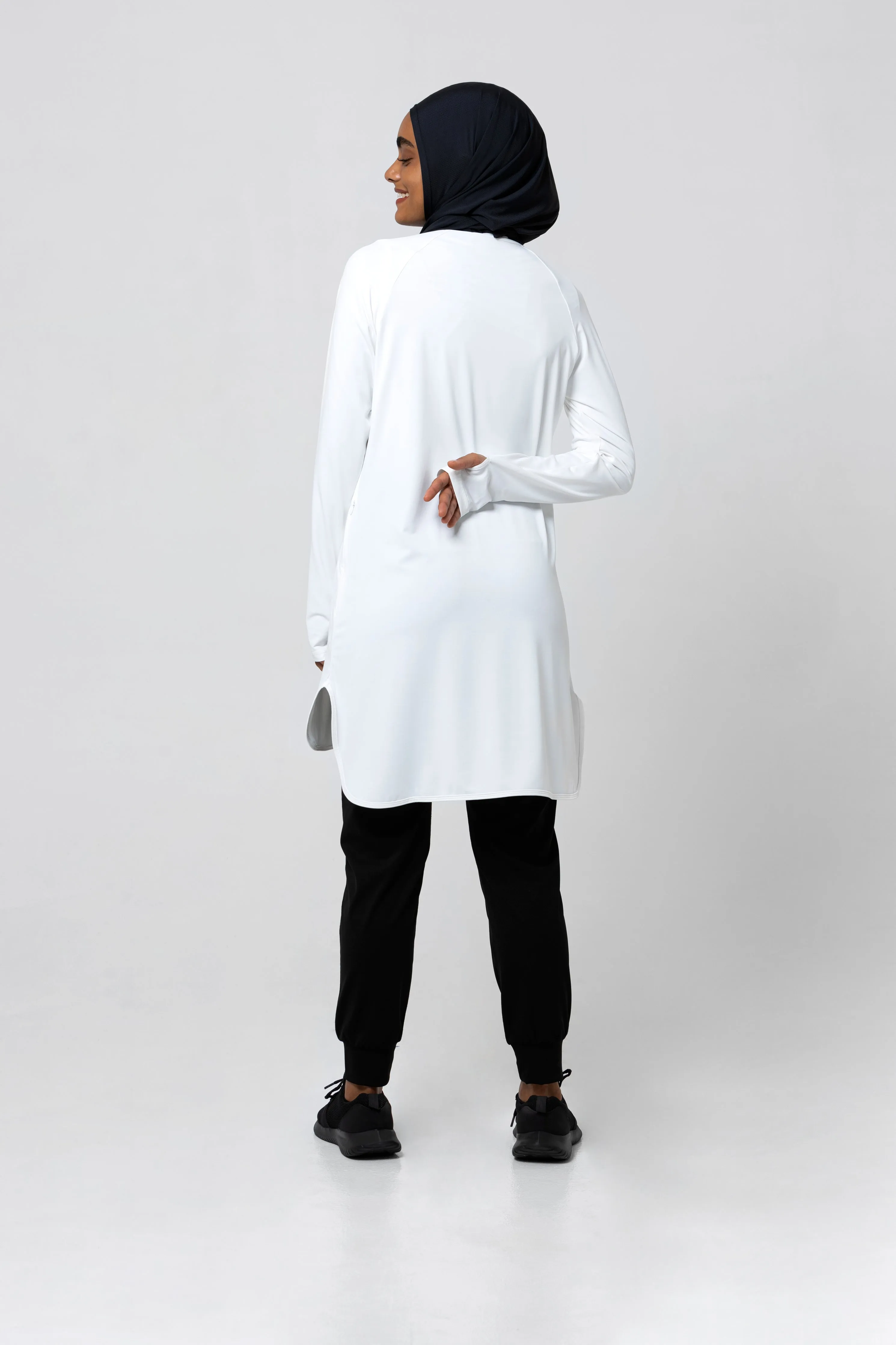 The Staple Modest Sports Dress- White