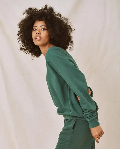 The V-Neck Sweatshirt, Palm Leaf