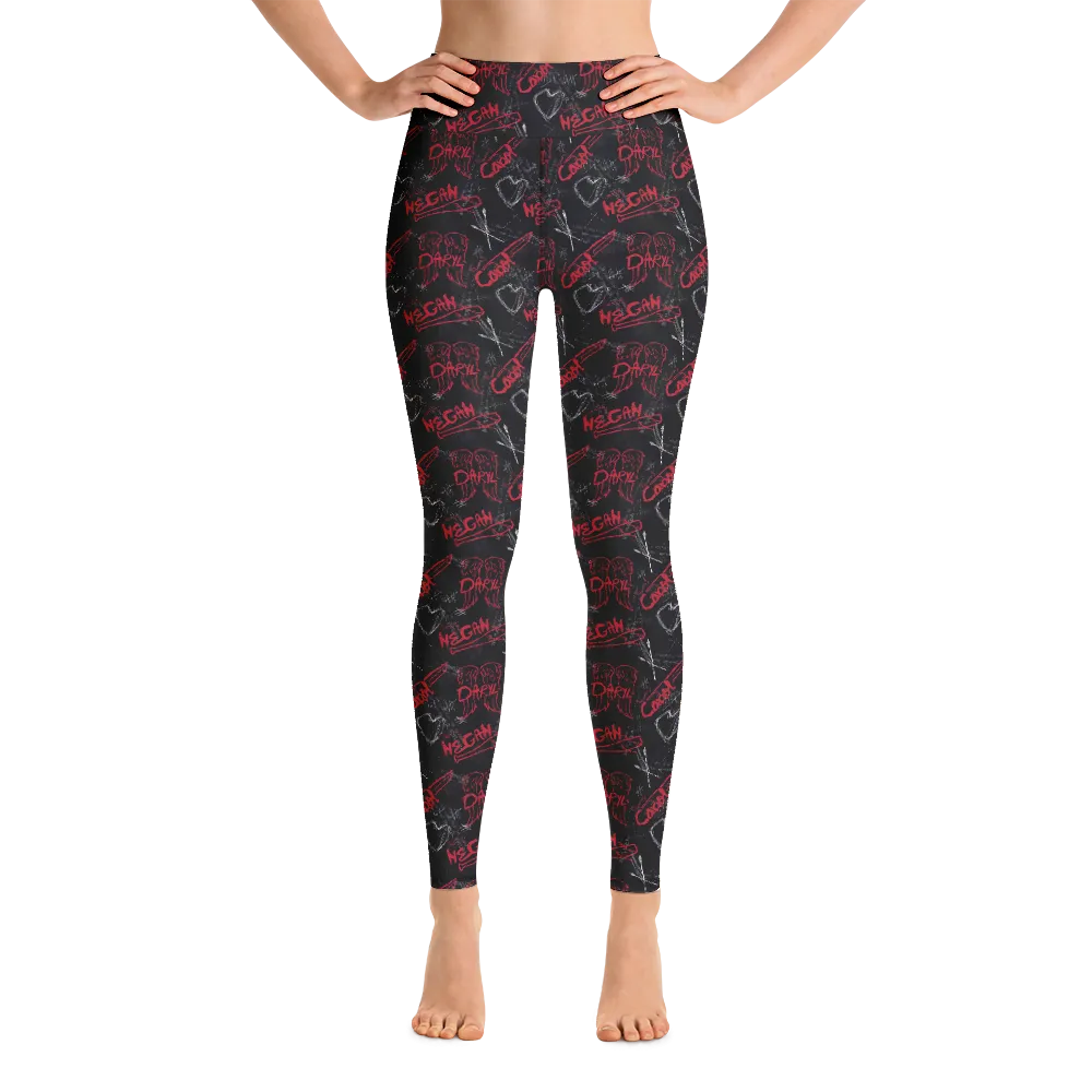 The Walking Dead Edge Women's All-Over Print Yoga Leggings