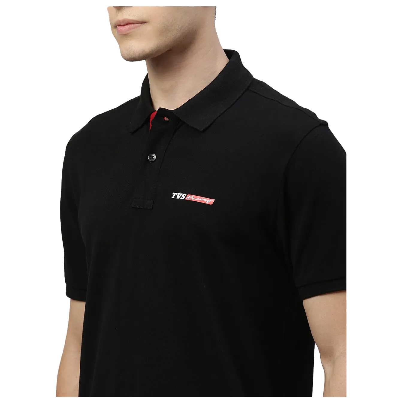 TVS Racing Polo Neck Cotton T Shirt, Color