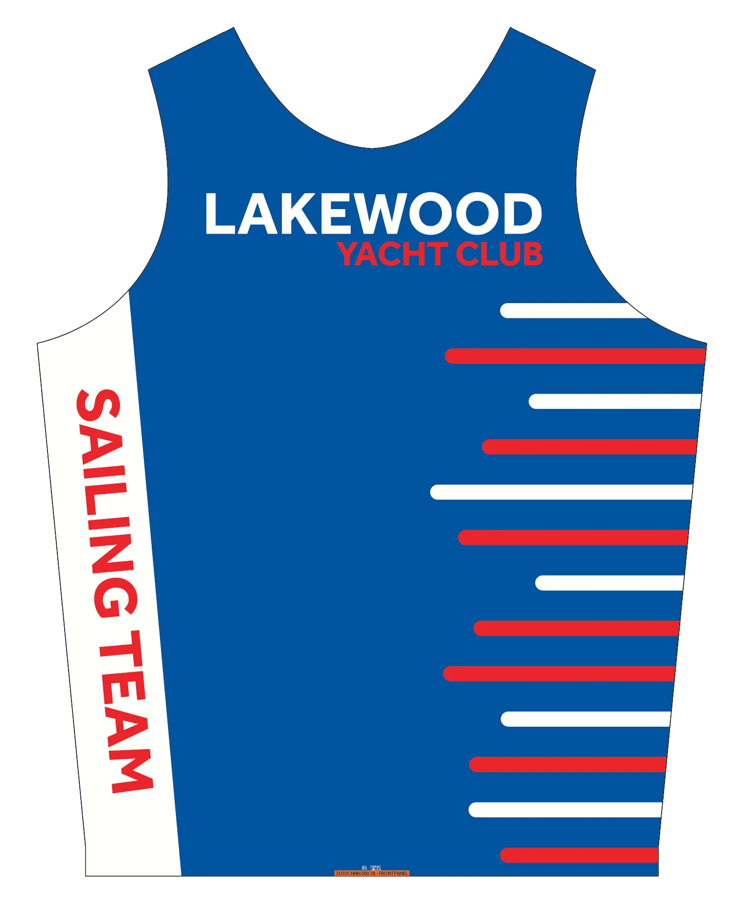 UNISEX PINNIE TOP TANK BLUE | LAKEWOOD YACHT CLUB