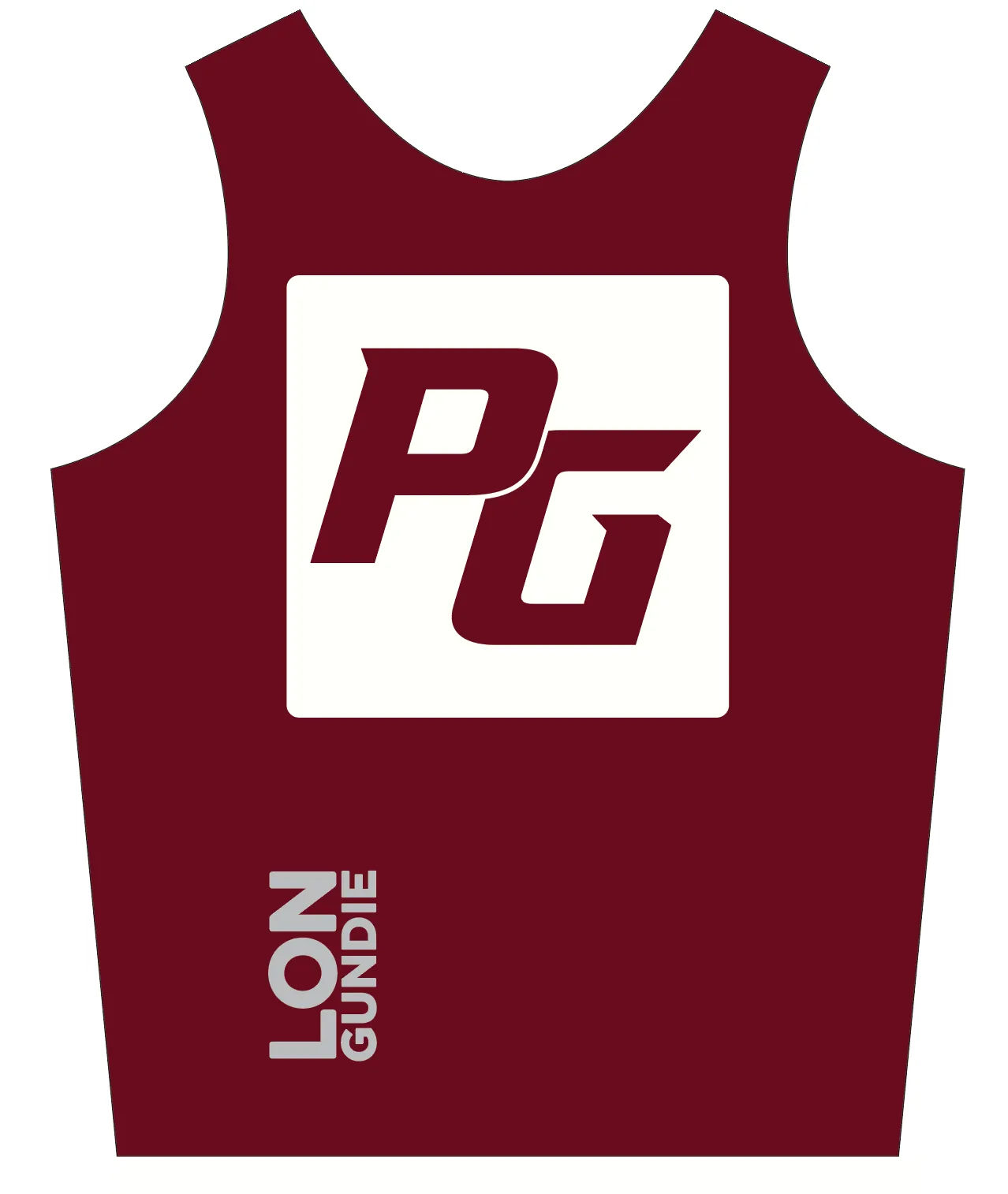 UNISEX PINNIE TOP TANK MAROON | PORTER-GAUD