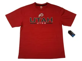 Utah Utes Colosseum Red Black White Performance Short Sleeve Crew T-Shirt (L)