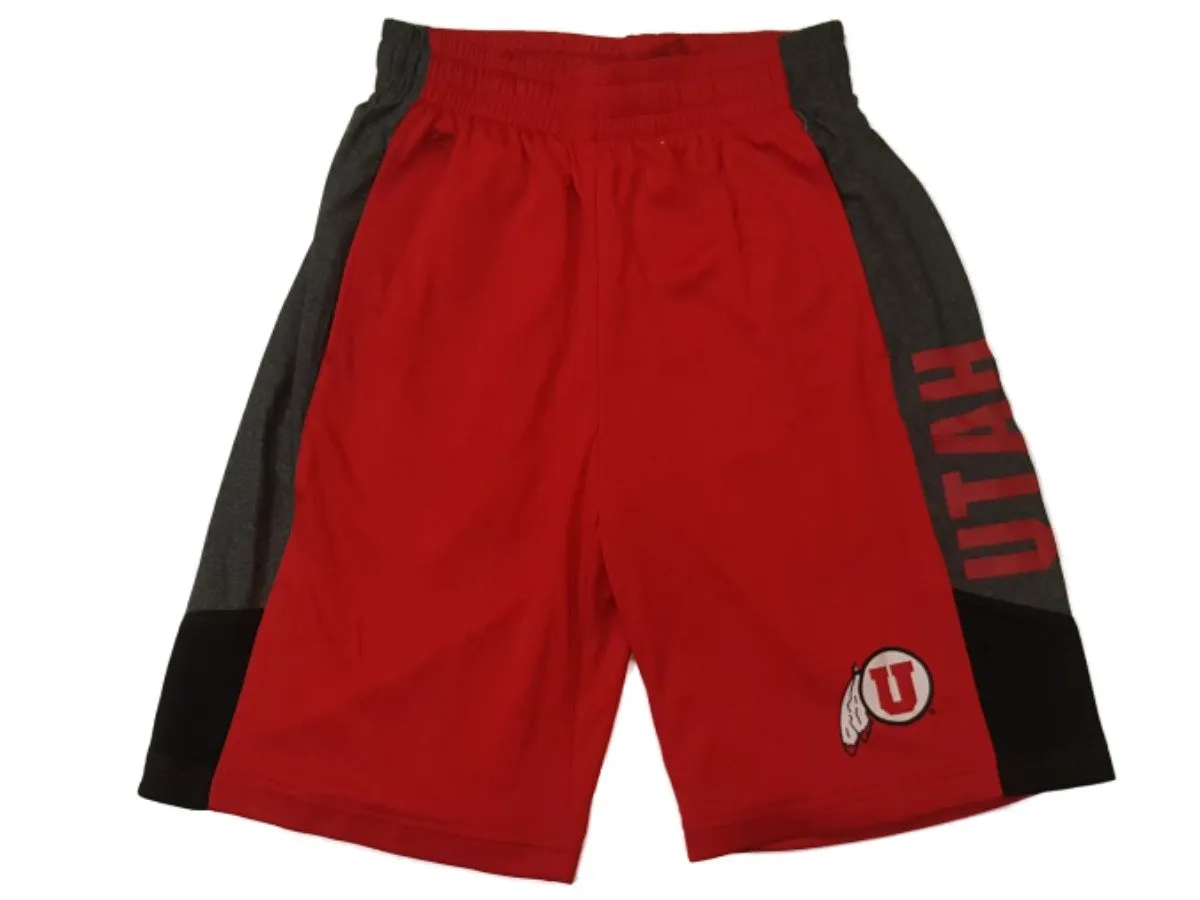 Utah Utes Colosseum YOUTH Boy's Red T-Shirt & Athletic Shorts Set 12-14 (M)