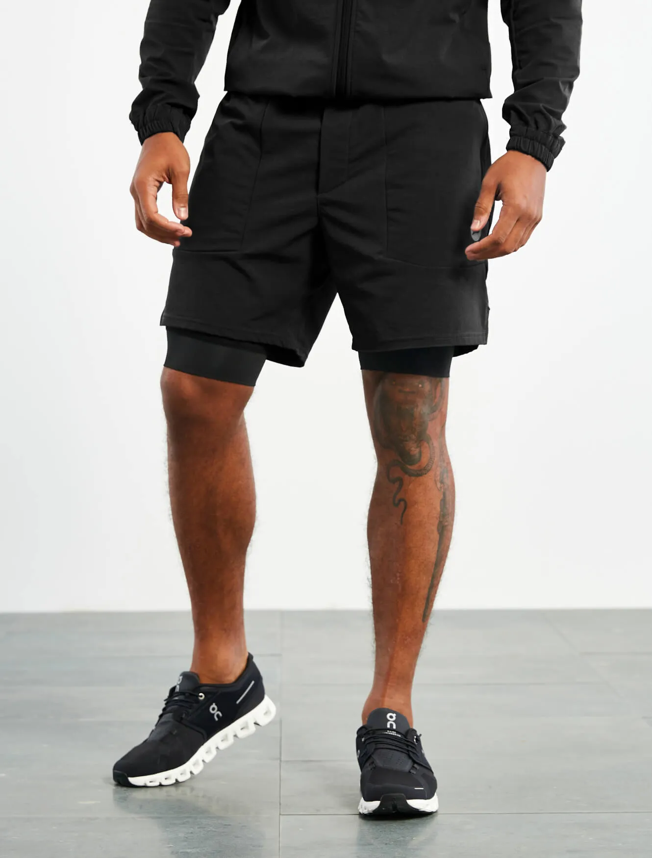 Utility 2-in-1 Shorts - Black