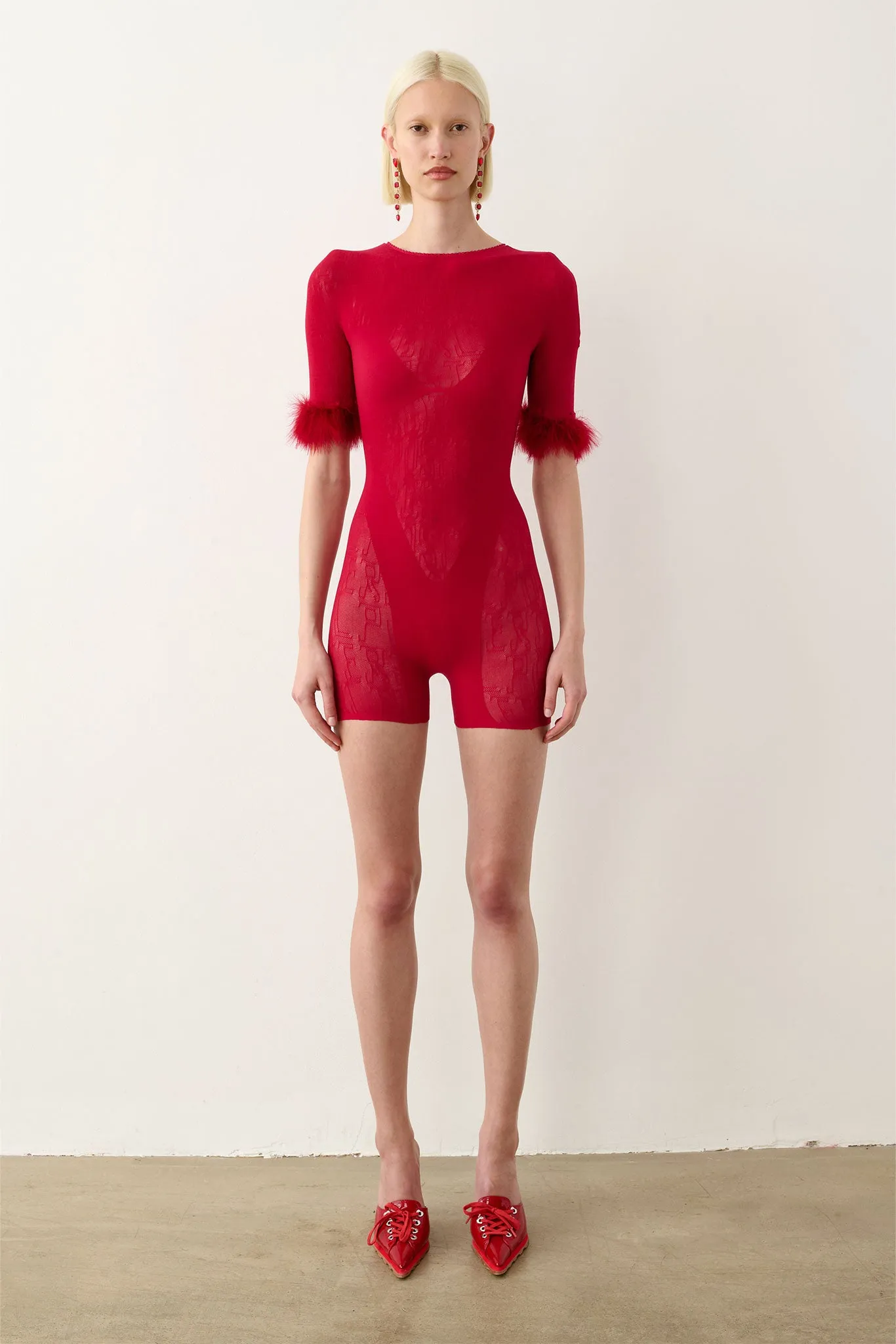 Vanderbilt Playsuit Red