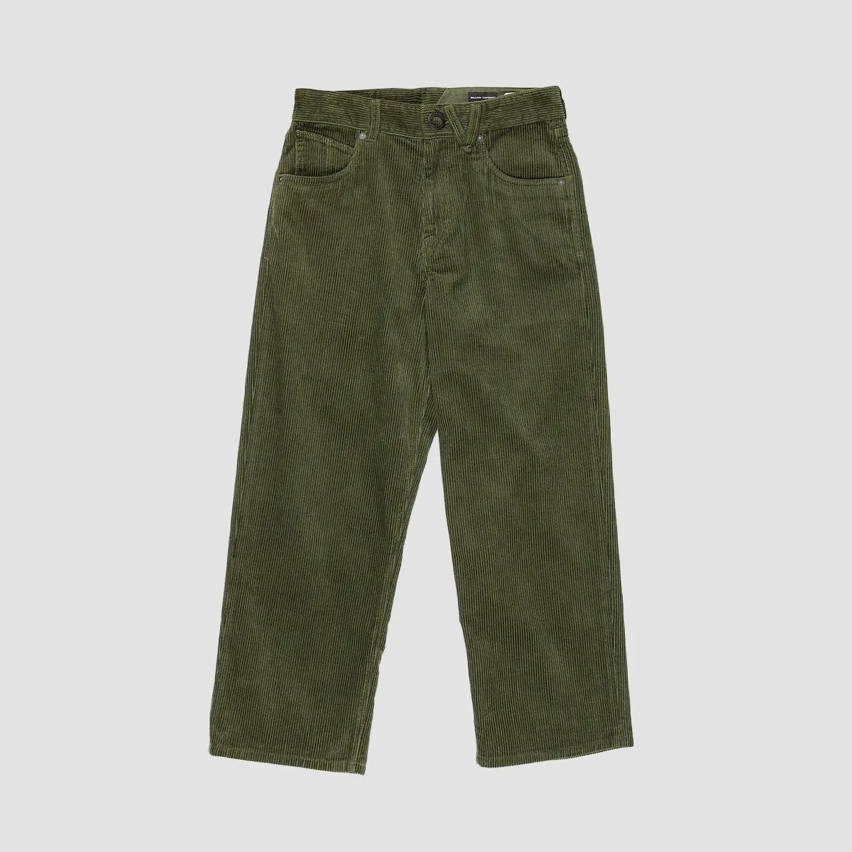 Volcom Billow Corduroy Pants Squadron Green - Kids