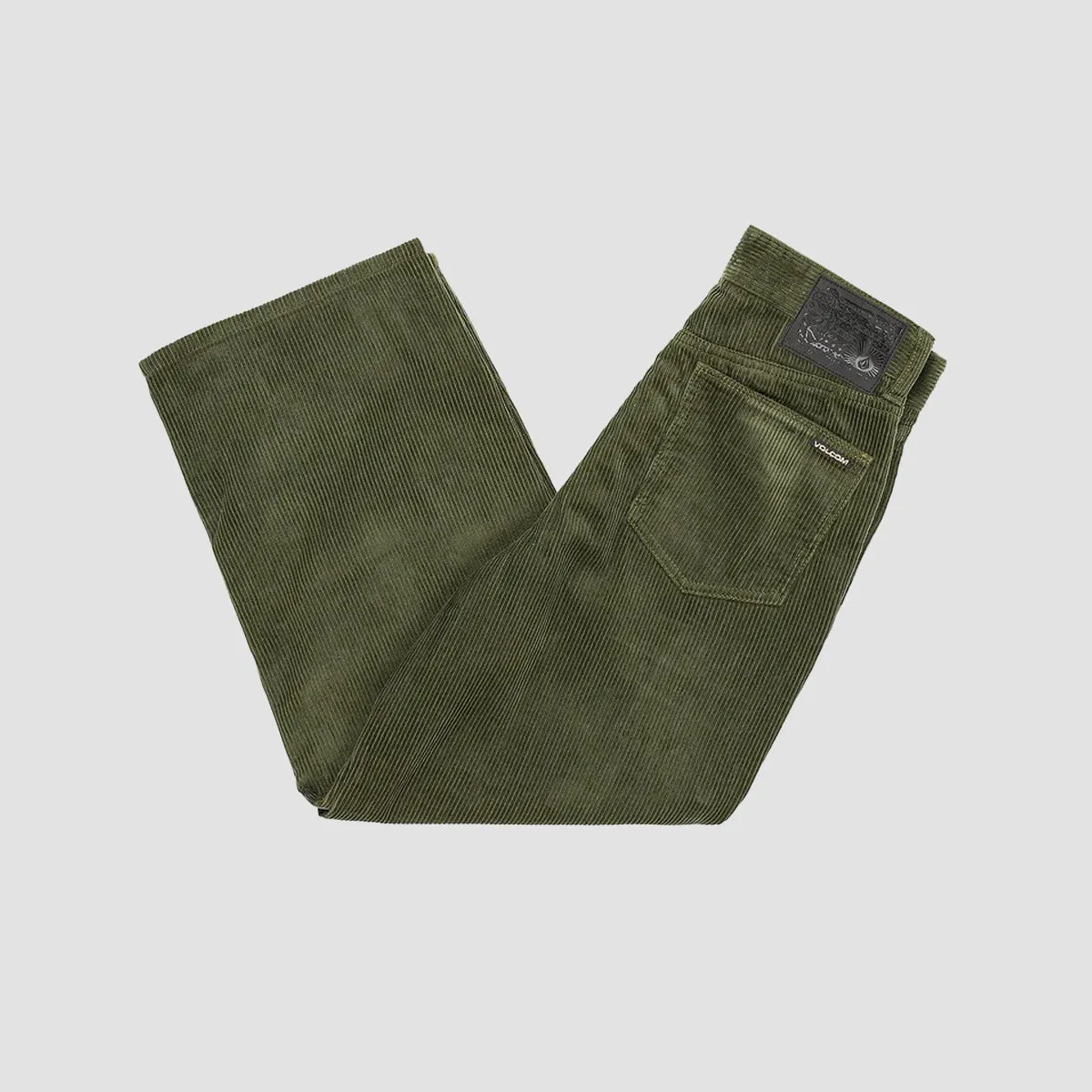 Volcom Billow Corduroy Pants Squadron Green - Kids