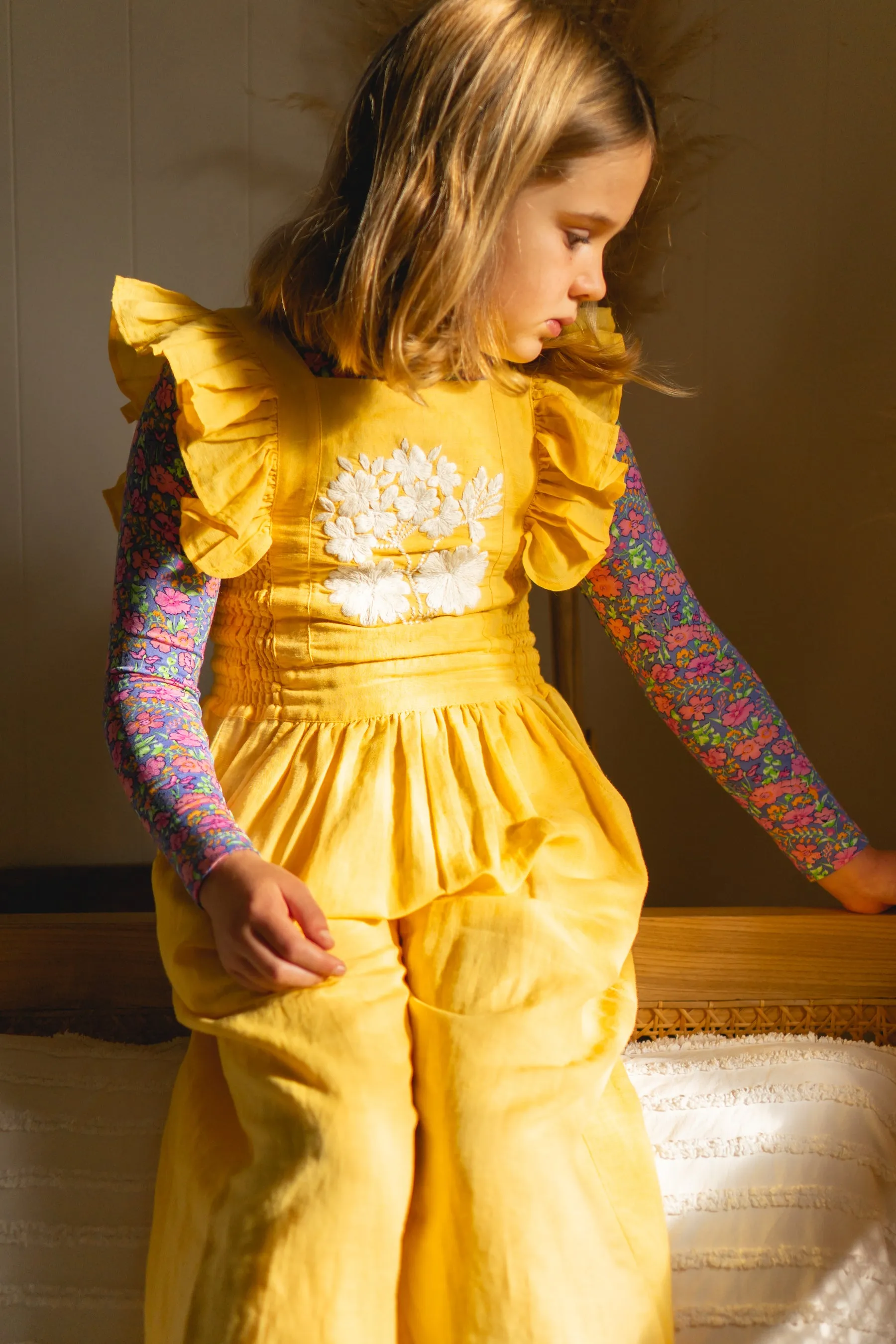 Wilde Jumpsuit Citron Embroidery