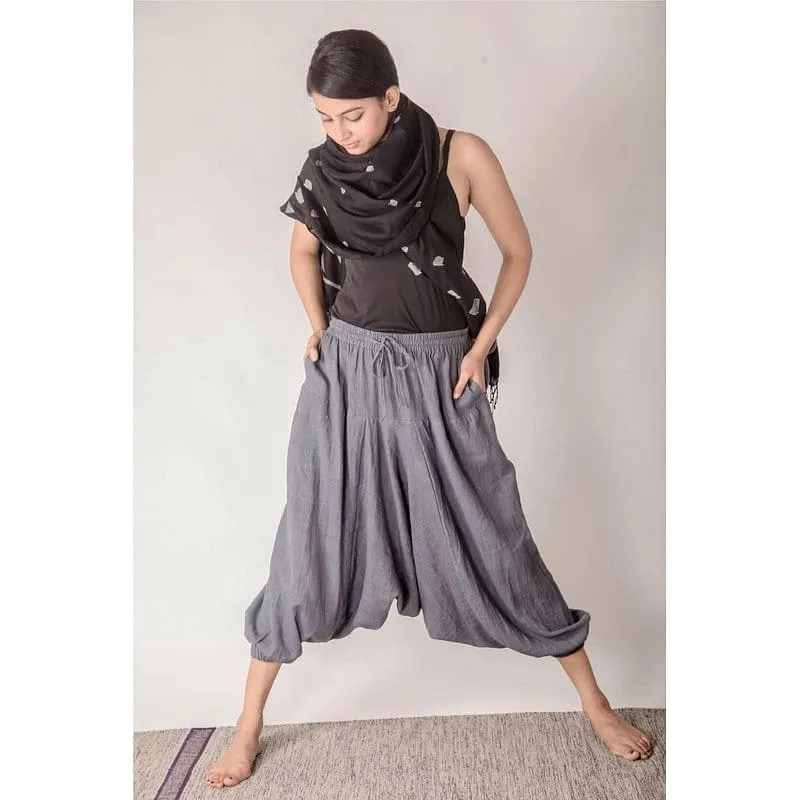 Women Grey Yoga Dhoti Pant