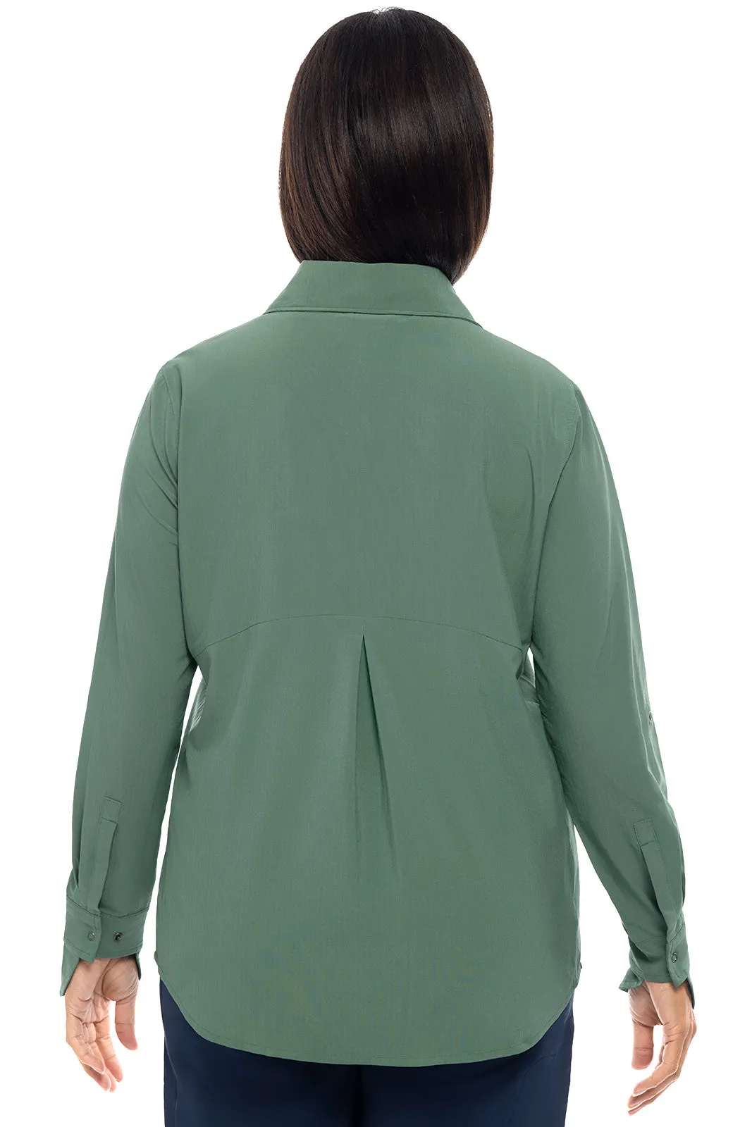 Women's Catona Funnel Neck Tunic Top | Pine Green