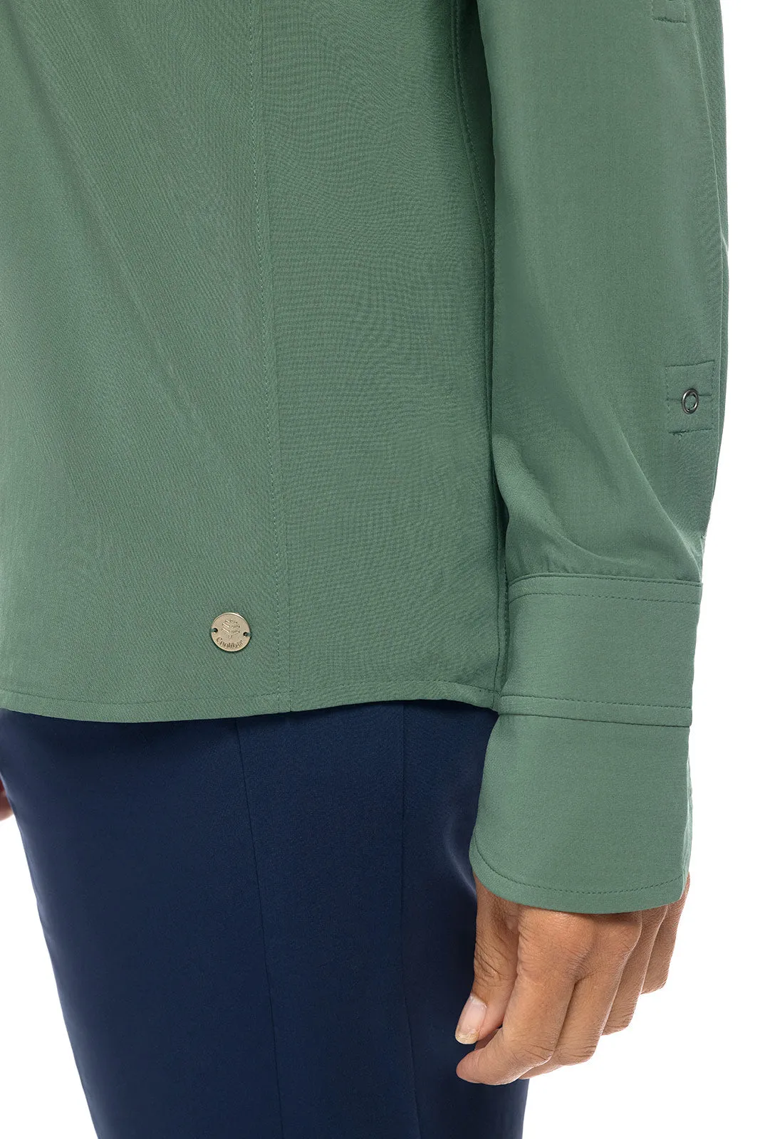 Women's Catona Funnel Neck Tunic Top | Pine Green