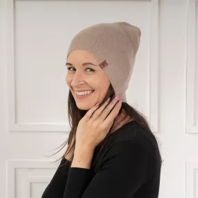 Women's Knit Beanie Cashmere Blend