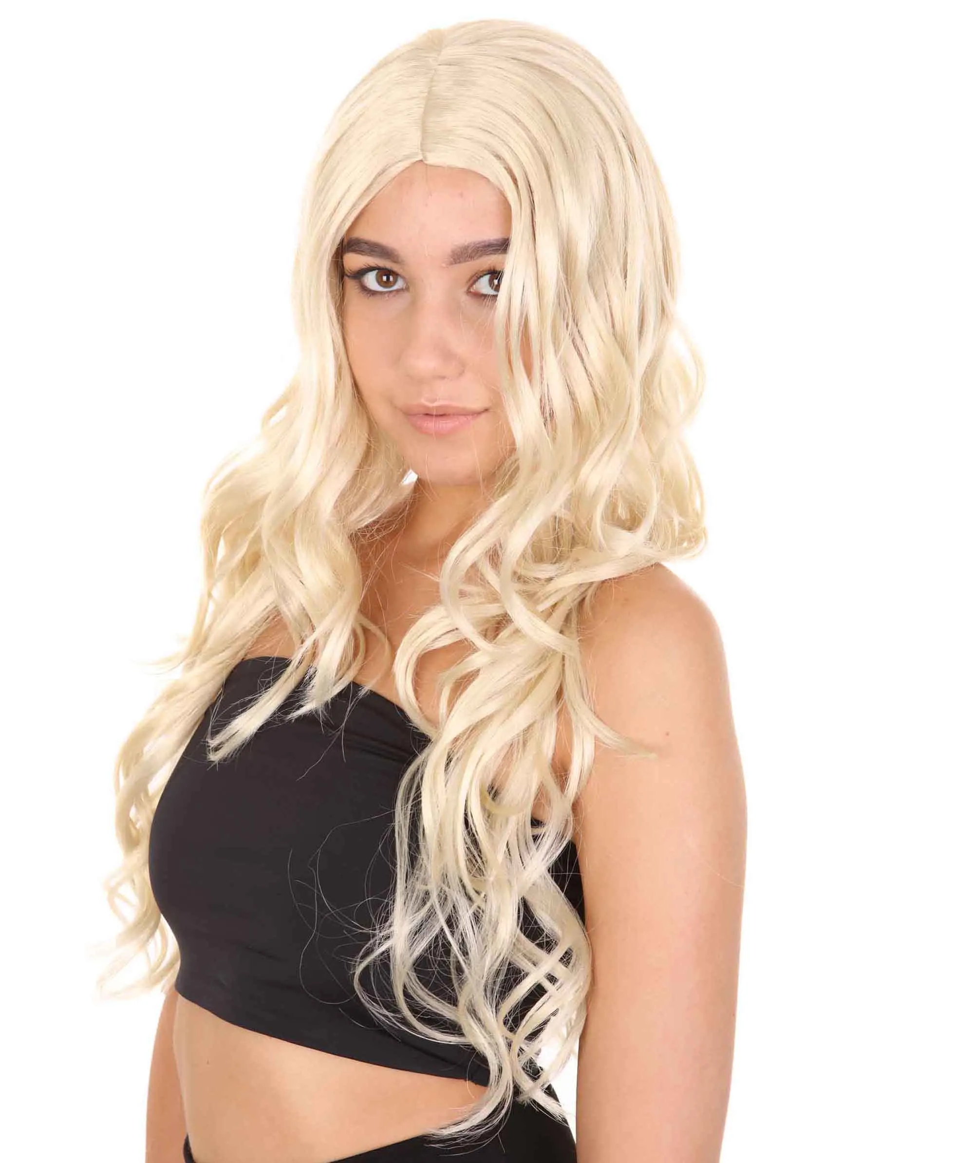 Women's Sister Halloween Wig , Blonde TV/Movie Wigs , Premium Breathable Capless Cap