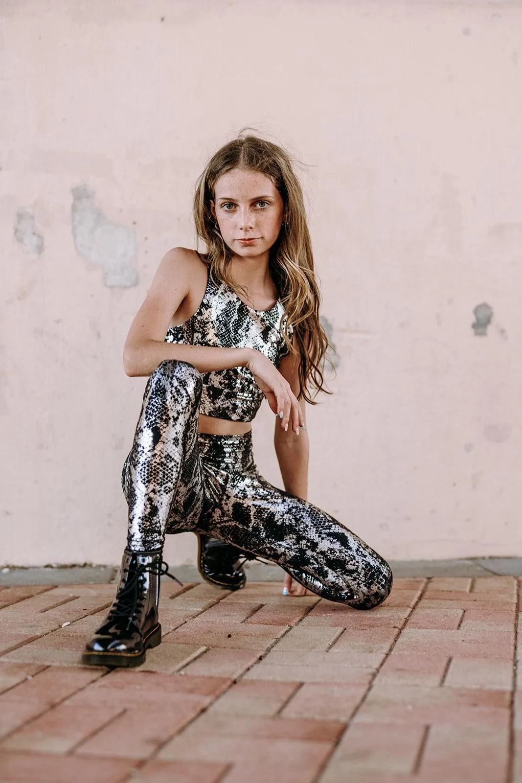 Youth Metallic Leggings